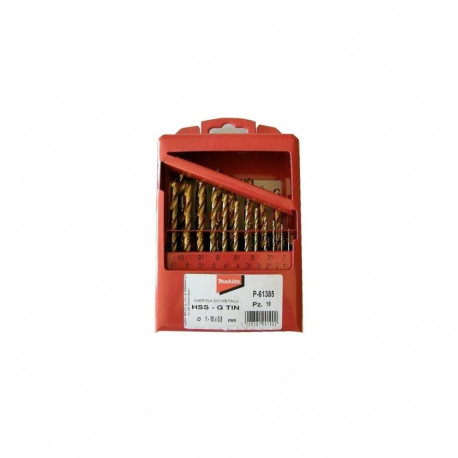 Titaanist puuriterade komplekt HSS-G TIN 19 tk 1-10 mm