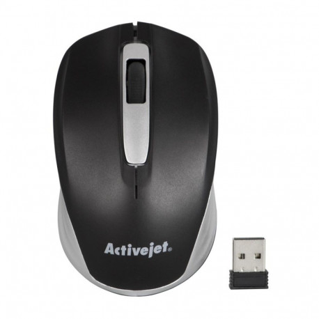 Activejet AMY-313 juhtmevaba USB optiline hiir 1200 DPI must ja hall