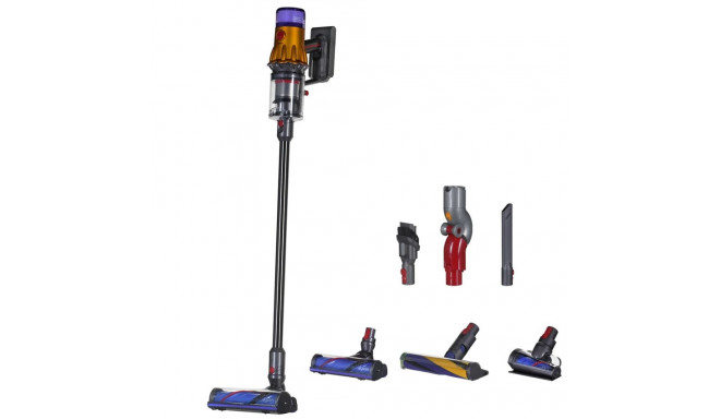 Dyson V12 Detect Slim Absolute käsitolmuimeja niklitooni, kollane kotita (2023)