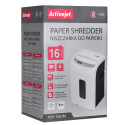 Shredder Activejet ASH-1602M, P-5, 28 l, 2x14 mm ribad, valge
