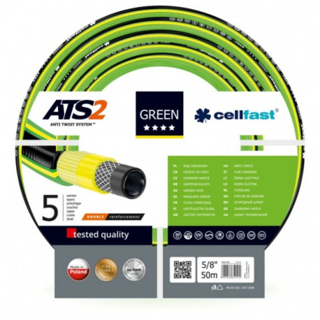 CELLFAST GARDEN HOSE GREEN ATS2 SIZE: 5/8" LENGTH: 50m