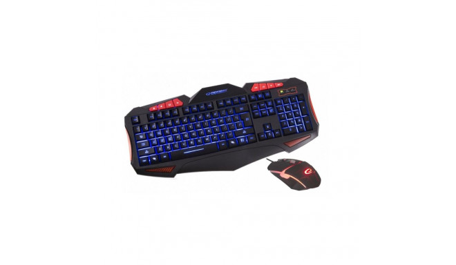 Esperanza EGK3000 Set Keyboard + wired backlit mouse