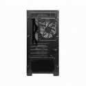 MSI MAG FORGE M100R arvutikorpus micro tower must, läbipaistev