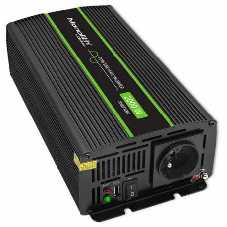 Qoltec Monolith toiteadapter/inverter auto 2000 W must