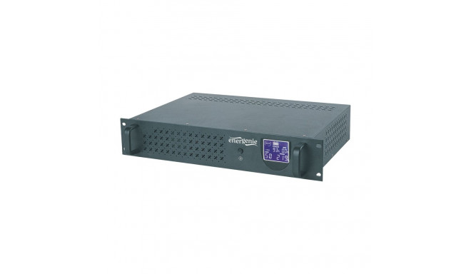 Gembird UPS rack 19'' 3.4U 1500VA, 4xIEC 230V väljund, IEC14 sisend, RJ11, USB, LCD line-interactive