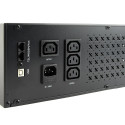 Gembird UPS rack 19'' 3.4U 1500VA, 4xIEC 230V väljund, IEC14 sisend, RJ11, USB, LCD line-interactive