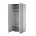 PAFOS 2D 90x55.5x198.5 valge matt riidekapp