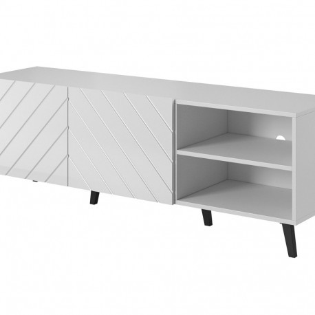 RTV cabinet ABETO 150x42x52 white/white glossy