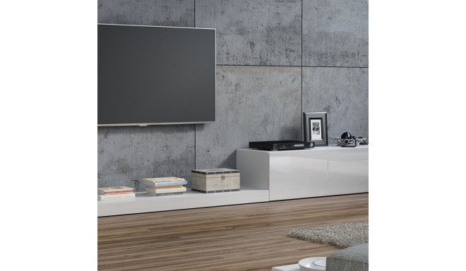 Cama TV alus LIFE 300/42/35 valge/valge läikiv