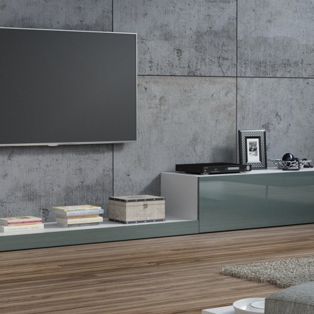 Cama TV stand LIFE 300/42/35 white/grey gloss