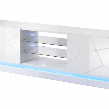 Cama TV kapp QIU 200 MDF valge läikiv/valge läikiv