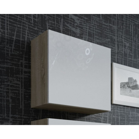 Cama Square kapp VIGO 50/50/30 sonoma tamm/valge läikiv