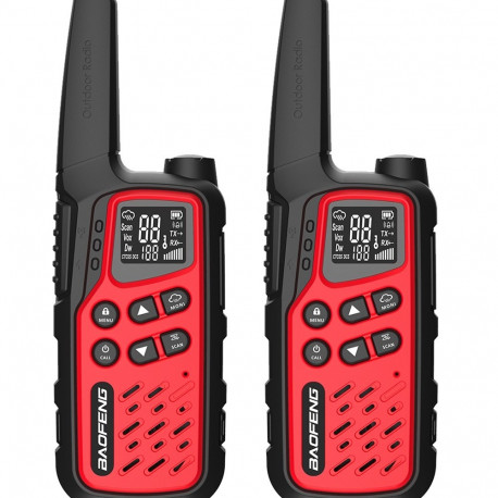 Walkie-Talkie Baofeng BF-T25E Red, 2 pieces