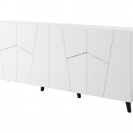 ETNA chest of drawers 200x42x82 white matt