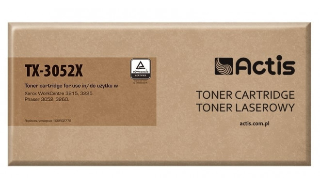 Actis TX-3052X tooneri kassett (asendus Xerox 106R02778; standard; 3000 lehte; must)