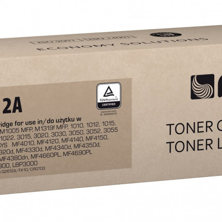 Actis TH-12A tooner (asendus HP 12A Q2612A, Canon FX-10, Canon CRG-703; standard; 2000 lehte; must)