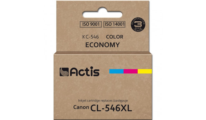 Actis KC-546 tindikassett (Canon CL-546XL asendus; Supreme; 15 ml; 180 lehte; magenta, tsüaan, kolla