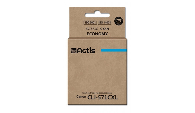 Actis KC-571C tindikassett (asendus Canon CLI-571C; standard; 12 ml; tsüaan)
