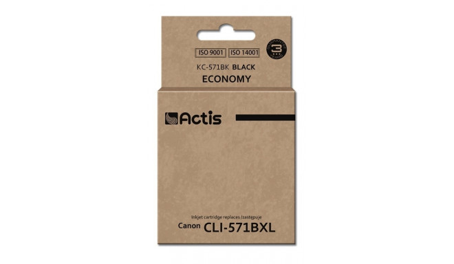 Actis KC-571BK tindikassett (asendus Canon CLI-571BK; standard; 12 ml; must)
