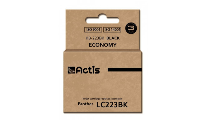 Actis KB-223BK tint (asendus Brother LC223BK; standard; 16 ml; must)