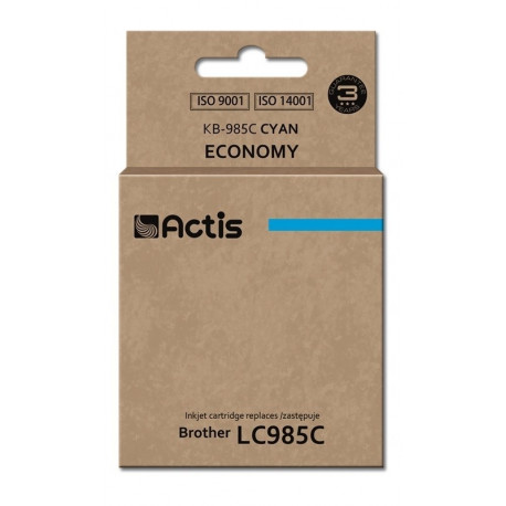 Actis KB-985C tint (asendus Brother LC985C; standard; 19,5 ml; tsüaan)