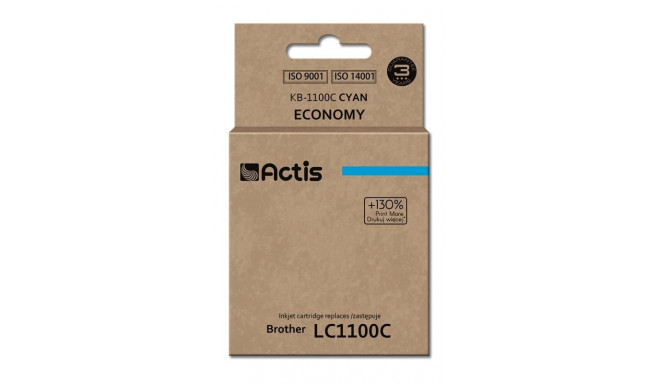 Actis KB-1100C tint (asendus Brother LC1100C/980C; standard; 19 ml; tsüaan)