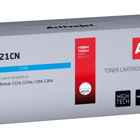 Activejet ATM-321CN tooner (asendus Konica Minolta TN321C; Supreme; 25 000 lehekülge; tsüaan)