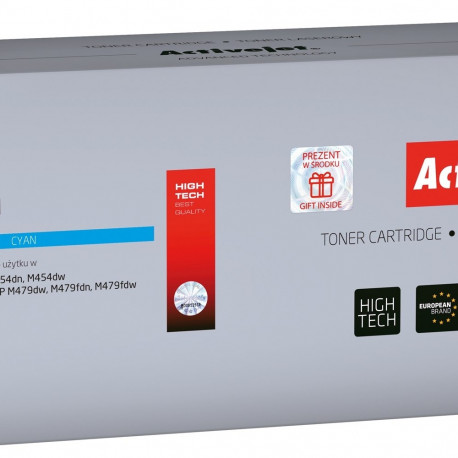 Activejet ATH-415CN tooneri kassett (asendus HP 415A W2031A; Supreme; 2100 lehte; sinine) kiibiga