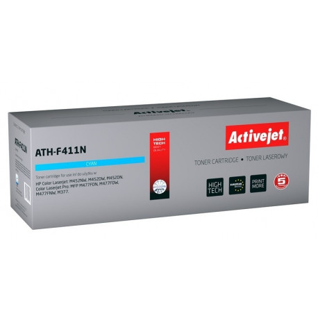 Activejet ATH-F411N toner (replacement for HP 410A CF411A; Canon CRG 046 C 1249C002; Supreme; 2300 p