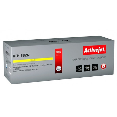 Activejet ATH-532N tooner (asendus HP 304A CC532A, Canon CRG-718Y; Supreme; 3200 lehte; kollane)