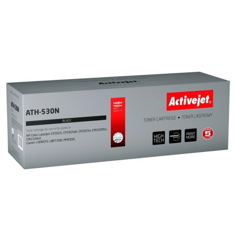 Activejet toner ATH-530N asendab HP 304A CC530A, Canon CRG-718B supreme 3400lk, must