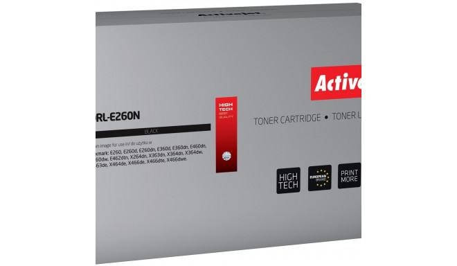 Activejet DRL-E260N trummel (asendus Lexmark E260X22G; Supreme; 30000 lehekülge; must)