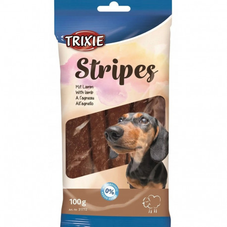 TRIXIE Stripes with lamb - Dog treat - 100g