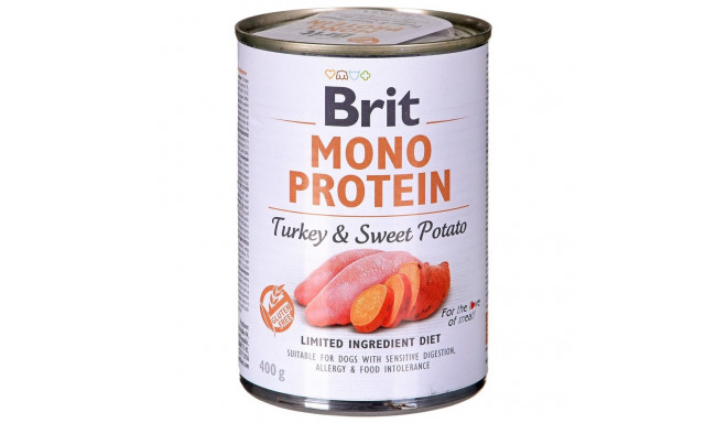 BRIT Mono Protein kalkun bataadiga märg koeratoit 400 g