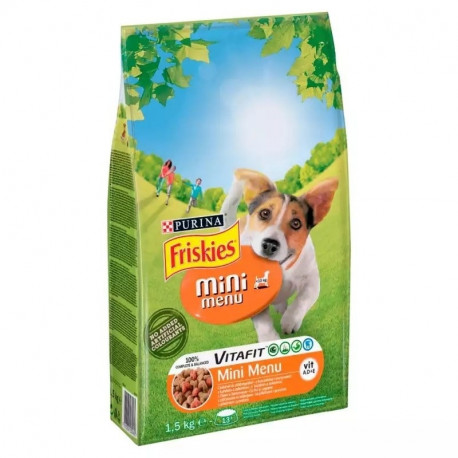 FRISKIES Mini Menu kana köögiviljadega kuiv koeratoit 1.5 kg