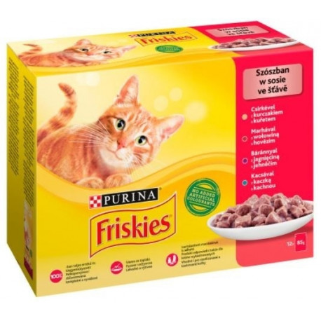 Friskies Mix liha märg kassitoit 12 x 85 g