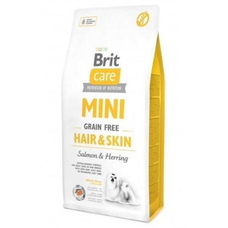 BRIT Care Mini Hair&Skin Salmon&Herring - dry dog food - 7 kg
