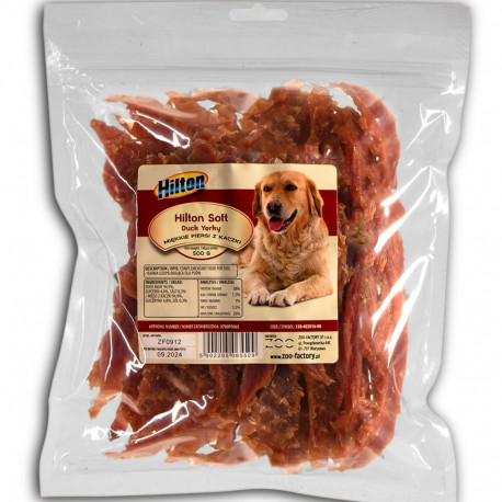 HILTON Soft Duck Jerky - Dog treat - 500 g