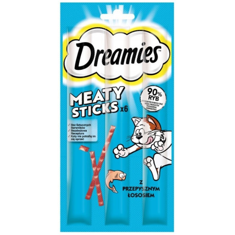 DREAMIES Meaty Sticks lõhega kassimaius 30 g