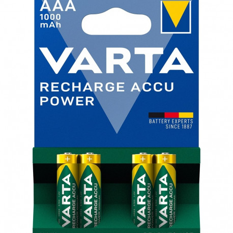 VARTA HR03 AAA Recharge Accu Power 1000 mAh 05703 Rechargeable batteries 4 pc(s) Green, Yellow