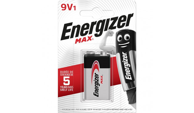 ENERGIZER BATTERY Max 426660 9V 6LR61, 1 tk, ökopakend