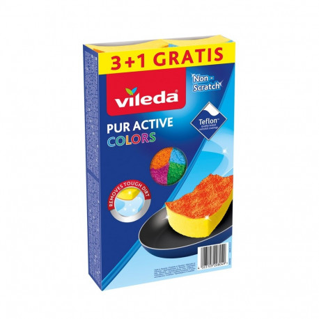 Sponge Vileda Pur Active Colors 4 pc(s)