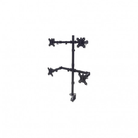 Manhattan Quad Desk Mount for TV &amp; Monitors, For screens 10" to 27", Stand