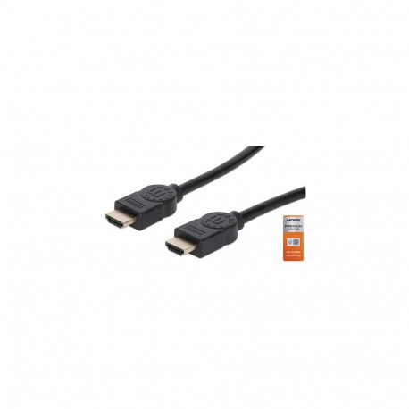 Manhattan HDMI 4K@60Hz Cable with Ethernet, 5m, Certified, Suitable for ALL 4K &amp; 1080p/HD us