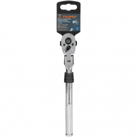 3/8" ratchet with telescopic handle and flex head, 250-350mm Truper®
