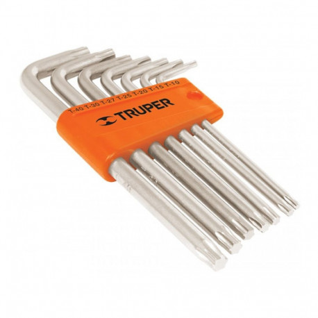 Torx L-võtmete komplekt, pika varrega, 7 osa, T10-T40, Truper®
