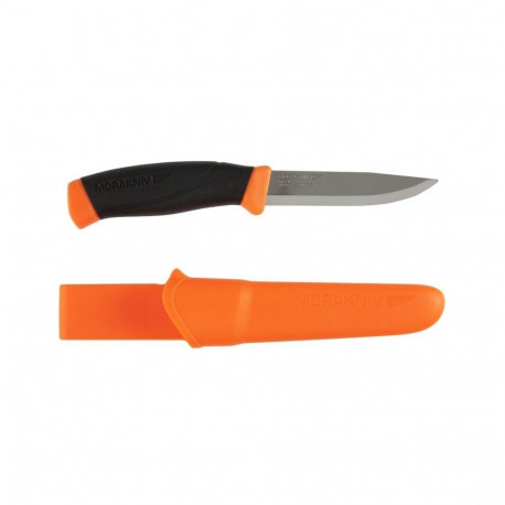 Morakniv Companion Outdoor Knife – Orange Handle, 2.5mm Stainless Steel Blade, Sheath