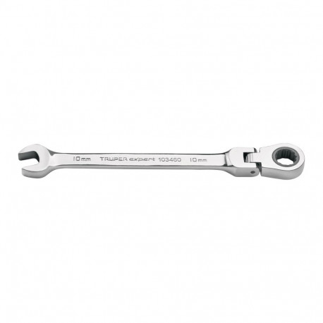 Truper ratcheting combination wrench with flex head 10mm