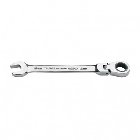 Truper ratcheting combination wrench with flex head 16mm
