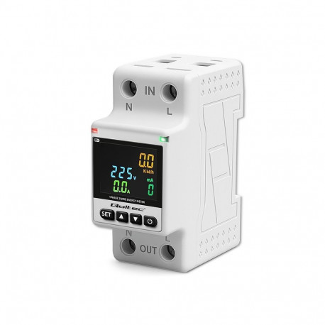 Single phase energy consumption meter DIN35